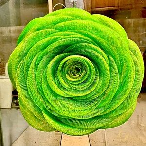 Green-Gold Two Tone Rose Wreath.